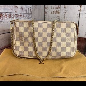 Louis Vuitton Damier Azur Pochette Accessories